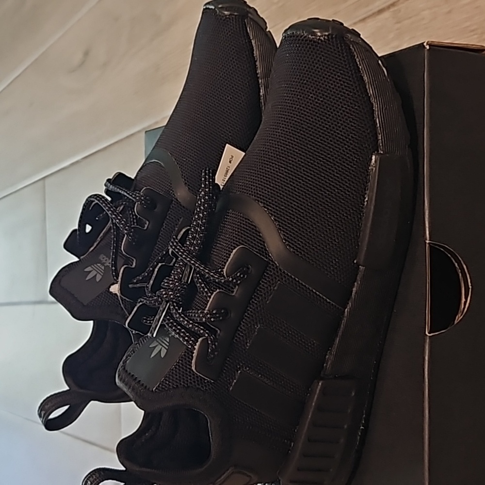 NWT all black adidas NMDs